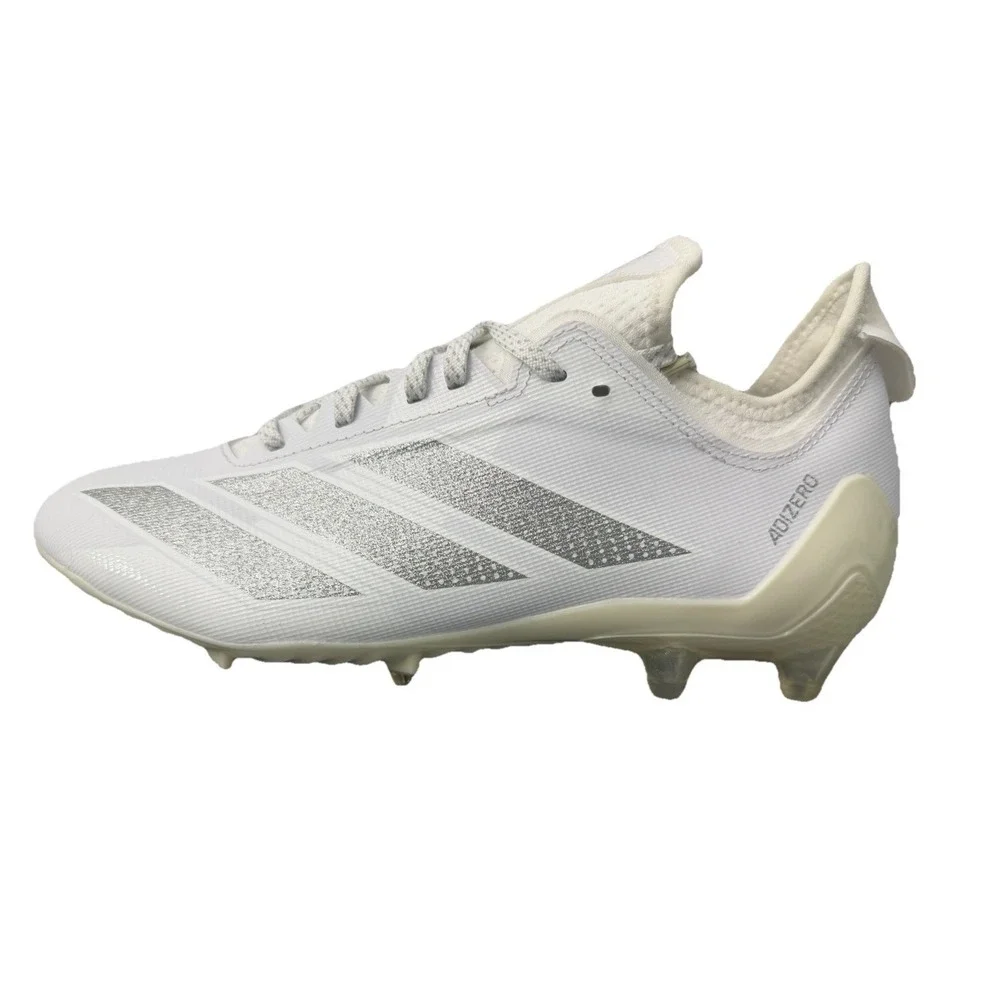 Adidas Men's Adizero White Silver Electric.1 Football Soccer Cleats Size 11 New